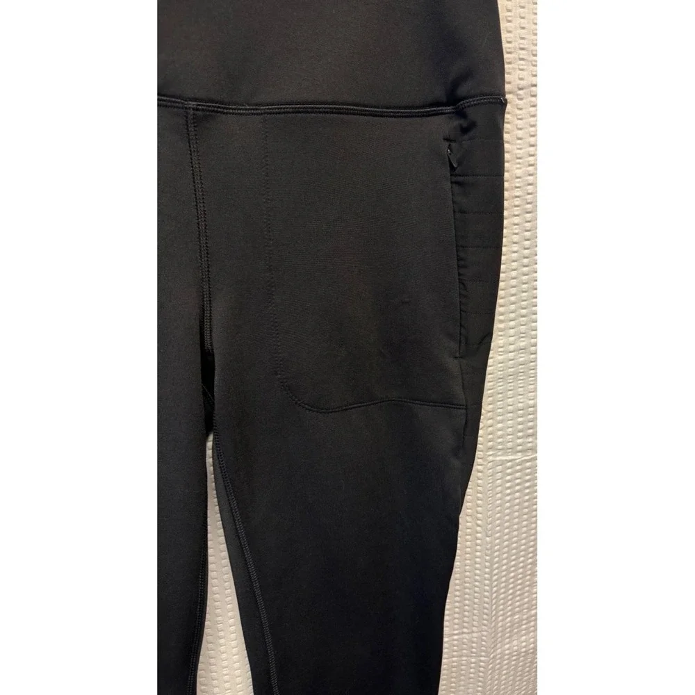 Spyder Active Women's Performance High Rise Legging Tight Cell Phone Pocket Sz L
